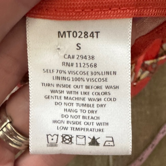 Miss Me Orange Red Floral Camisole Top - Picture 9 of 10